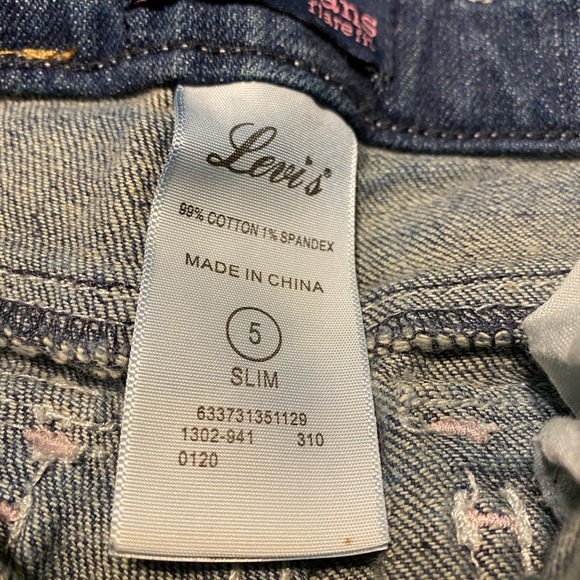 Gils Size 5 Slim Levi’s Bootcut Jeans. Dark Wash EUC - Picture 5 of 5